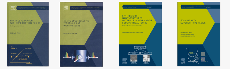 Front cover images of Volume 6 and 7 of book series on supercritical fluids science and technology edited by Professor Kiran. 